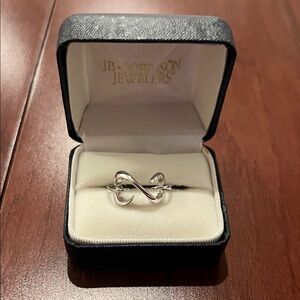 Jane Seymour Open Hearts Sterling Silver Ring